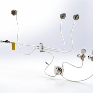 DIN and BS oxygen system for ambulances free-standing installation