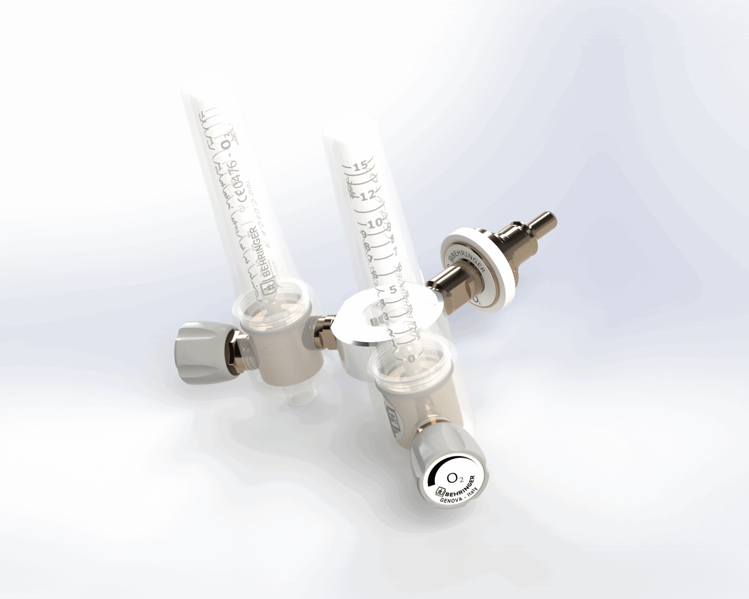 Double D&eacute;bitm&egrave;tre haut d&eacute;bit 15 + 30 l/min